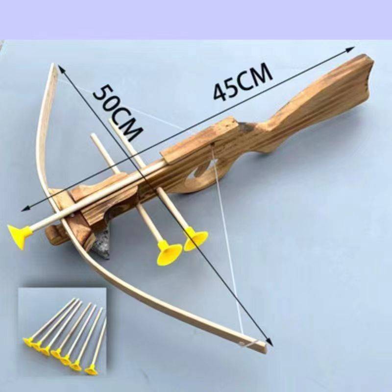 Large -sized safe solid wood crossbow men's outdoor gift parent -child outdoor shooting sports competitive resin soft tapewood