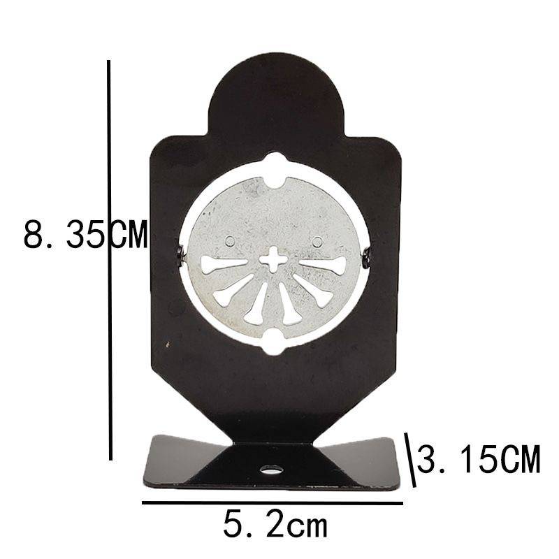 Flip metal steel target stainless steel rotation target children's toy soft bullet water gun shooting live CS training target