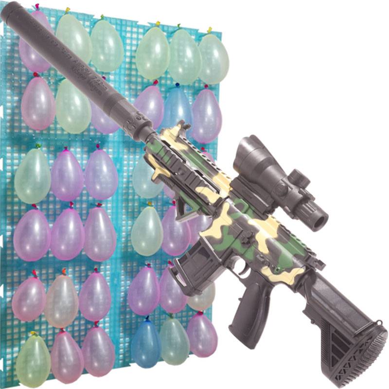 Children's little boy 95 soft bombing toy gun players to shoot ball shooting special hanging panel combination suit indoor parent -child gift