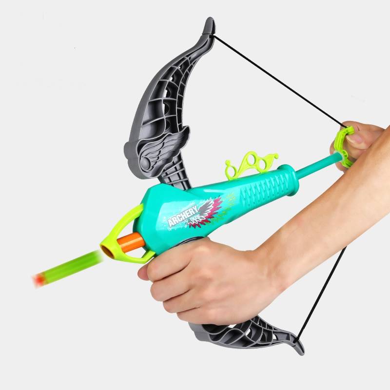 Children's archery toy bow and arrow set sucking soft shotgun indoor and outdoor shooting 3-6 year old male girl pink toy