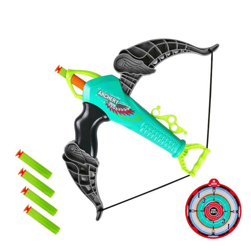 Children's archery toy bow and arrow set sucking soft shotgun indoor and outdoor shooting 3-6 year old male girl pink toy