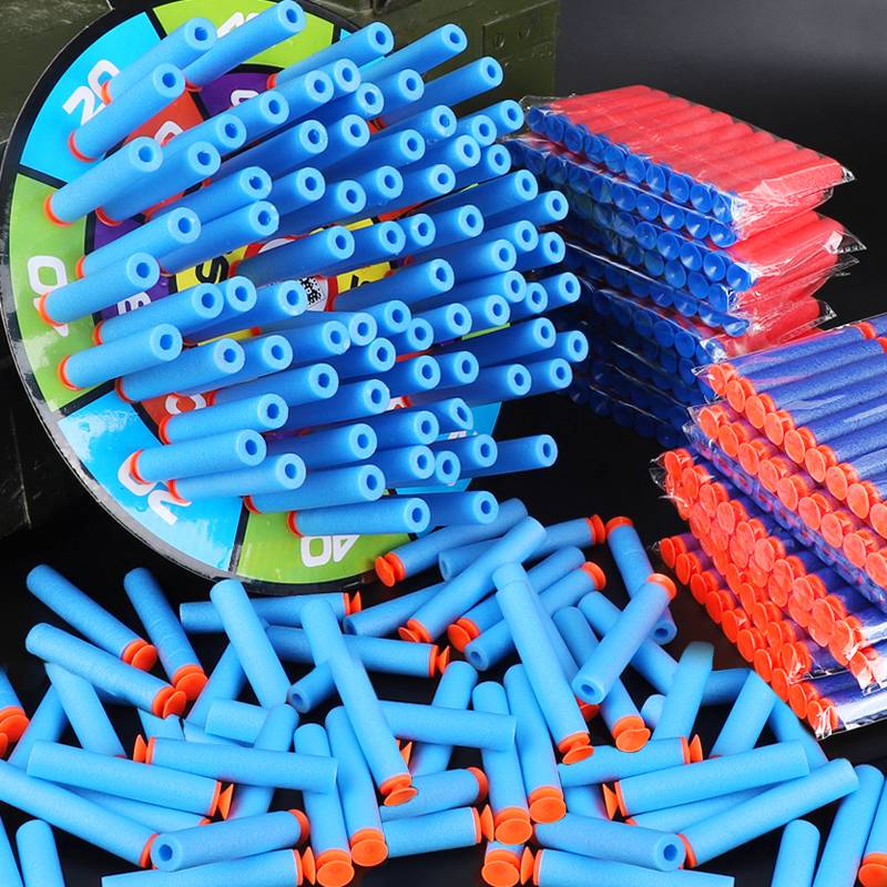 Children's safe soft bullet shooting toy gun EVA universal left wheel hand grab the suction cup sponge foam bullet boy gun
