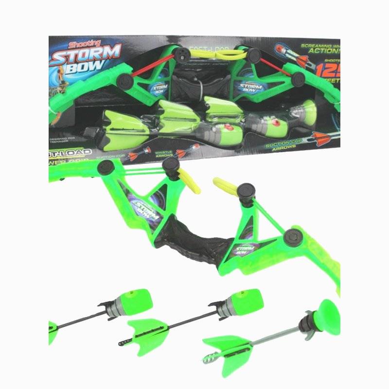 The radish bows and arrows will whistle for the children of the bows and arrows to shoot their toys in the open