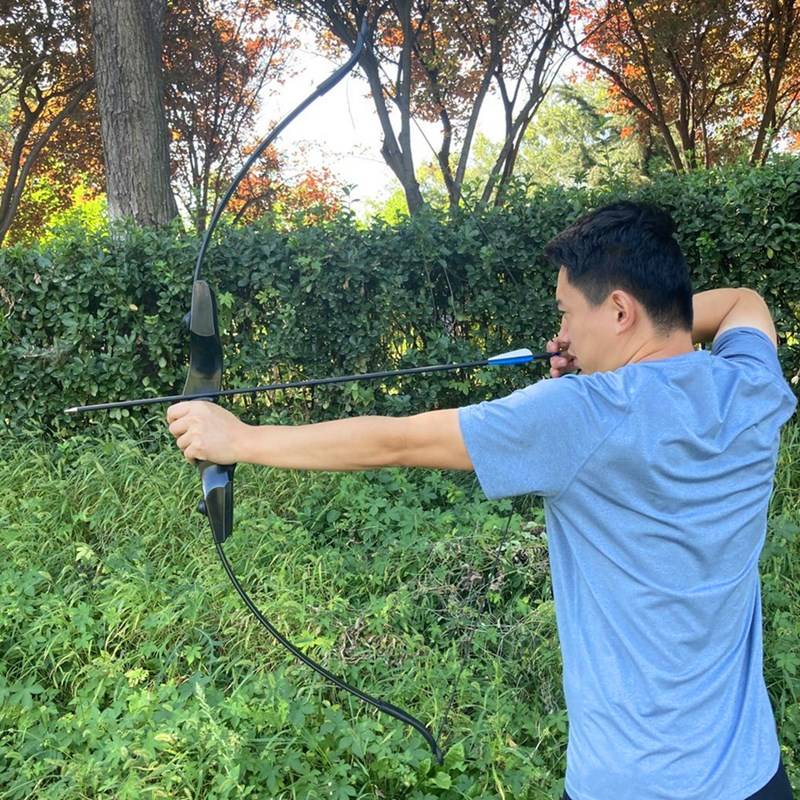 Delle Shi Bow and Arrow Bottlin Beautiful Hunter Bow Straight Bow Bow Arrow Striving Bow Arrow Shooting Movement Beauty Hunting Bow
