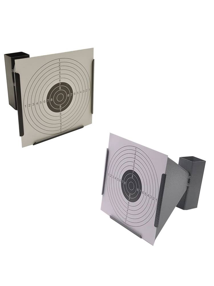 Toy gun shooting exercise 17*17 cm large black gray shooting metal slingshot target box with target paper