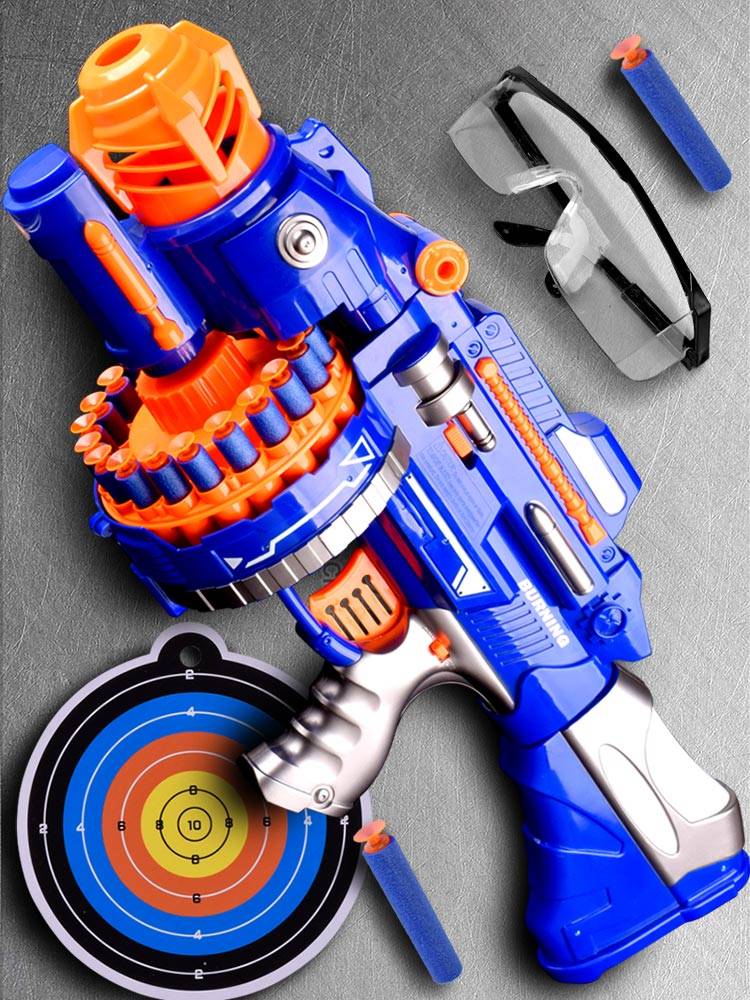 2024 Net Red Explosion Boys Soft Bomb Advanced Black Technology Electric Simulation Equipment Children's Toy Gun Boys