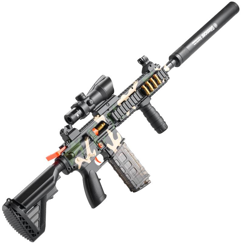 Plastic played toy guns Ballo beads hitting balloon booth booth standing stalls night market super mini device shooting