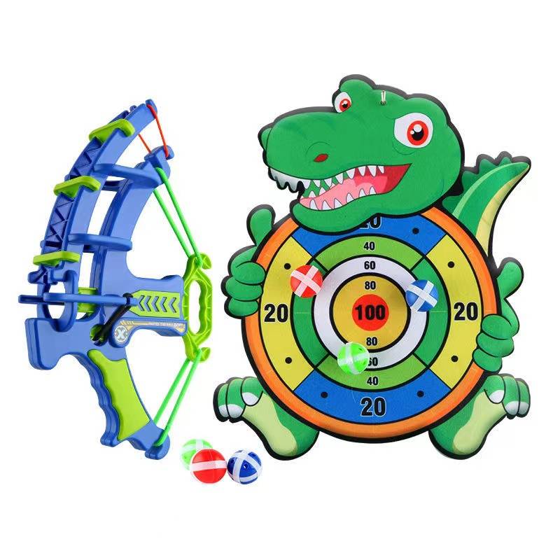 Children ejection sticky ball cartoon animals shoot dart plate can throw target parent -child interactive suction cup toys