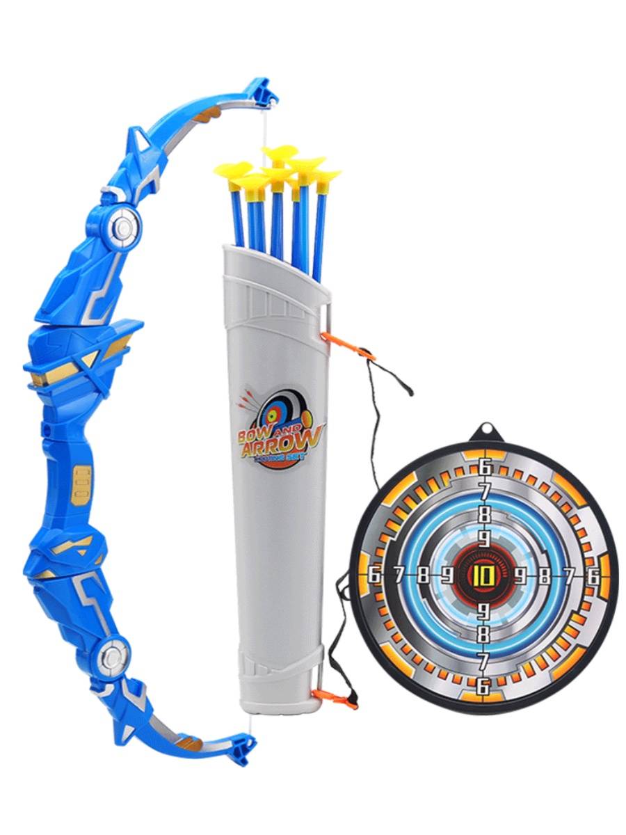 Professional children's bow and arrow shooting motion anti-curved bow suction cup suck arrow set, archery toy boy girl 4-16 years old