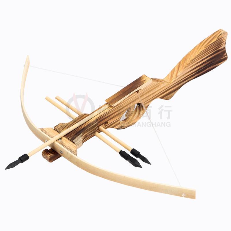 Children's bow, arrow, crossbow set, wooden pistol crossbow room outdoor shooting toys with safety foam suction cup soft bullet