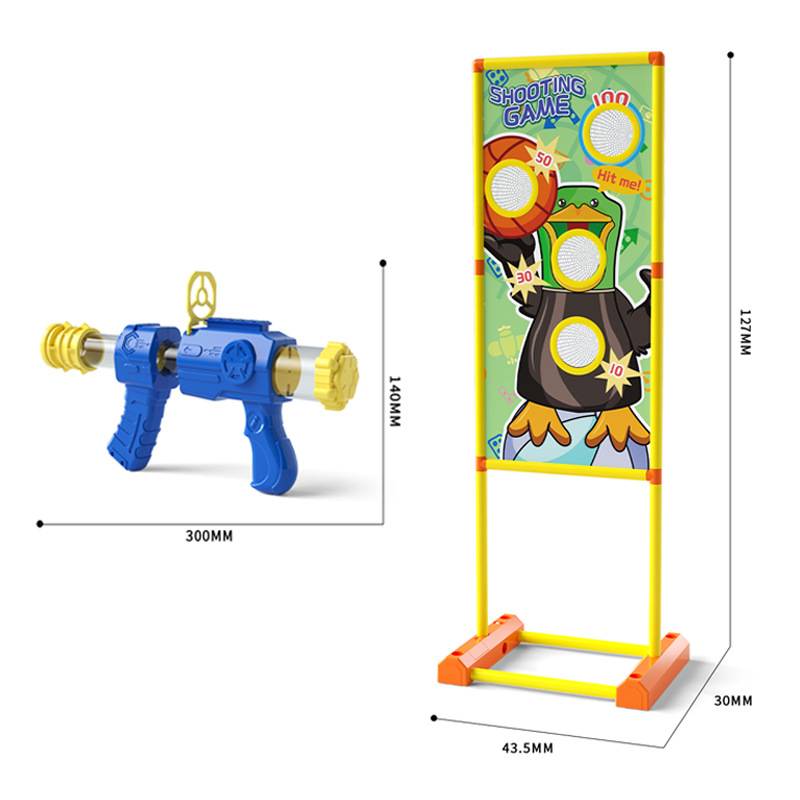 Hit me duck shooting toy, children's air power soft shotgun, mobile target outdoor shooting score game prop