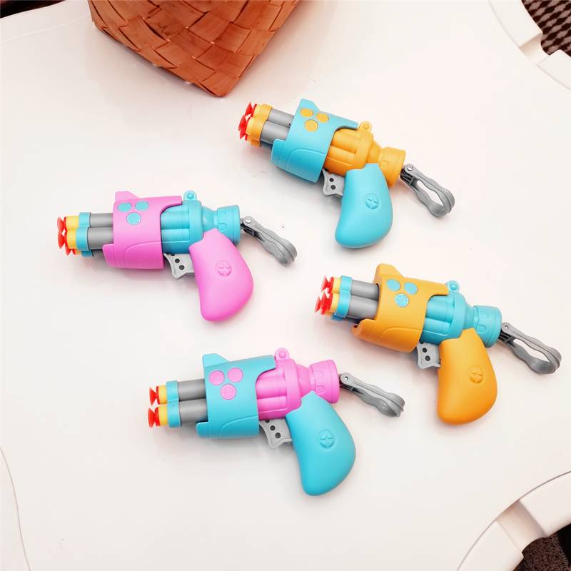 Children's soft egg pistol toy baby can launch sponge suction cup soft shotgun fun shooting 2-4-6 years old