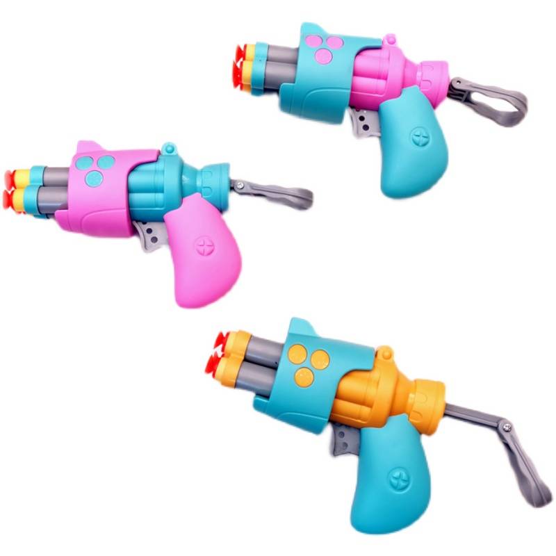 Children's soft egg pistol toy baby can launch sponge suction cup soft shotgun fun shooting 2-4-6 years old