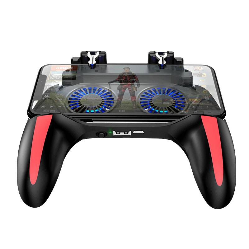 New H10 Eat Chicken Artifact Shooting button mobile phone universal dual fan cooling and peace elite game handle bracket X