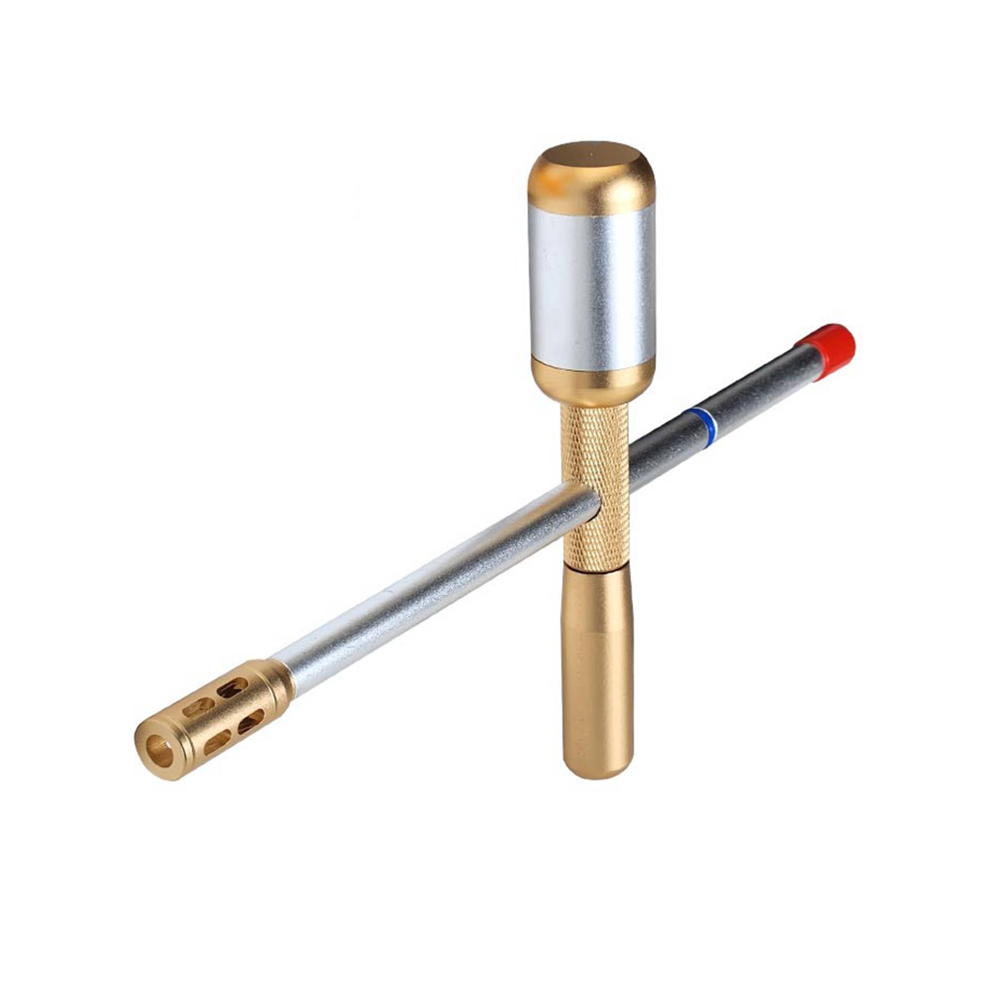 Crackling bumper aluminum alloy launch toy adult decompression artifact 8090 bamboo tube cannon air dynamic soft shotgun