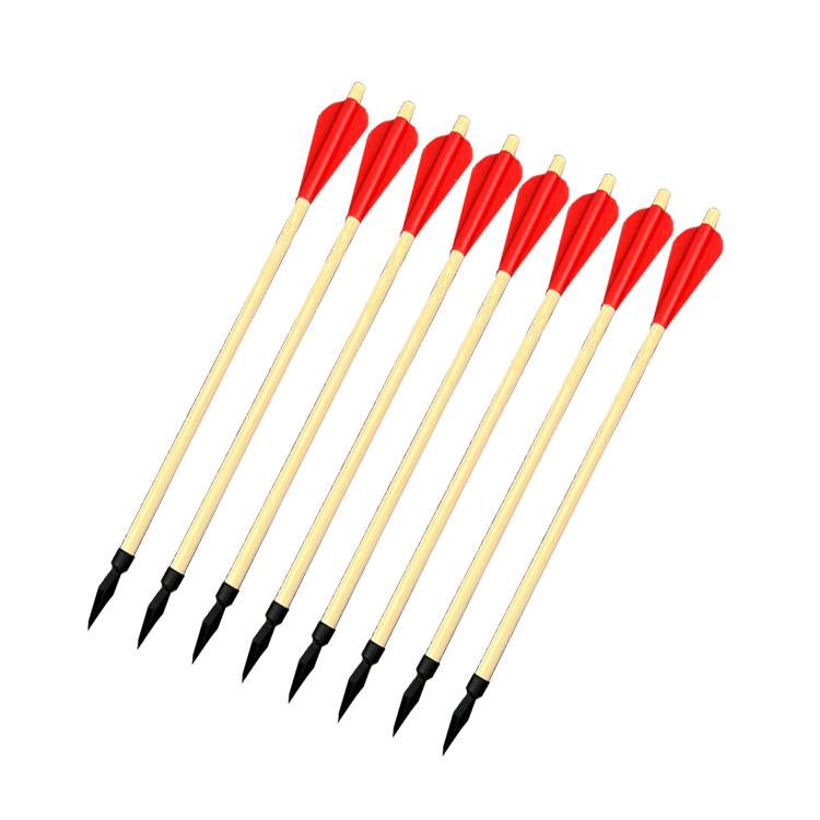 Bamboo Arrow Subtled Pot with an arrow with arrow feathers traditional shooting toys rubber soft arrow with card slot bow and arrow children