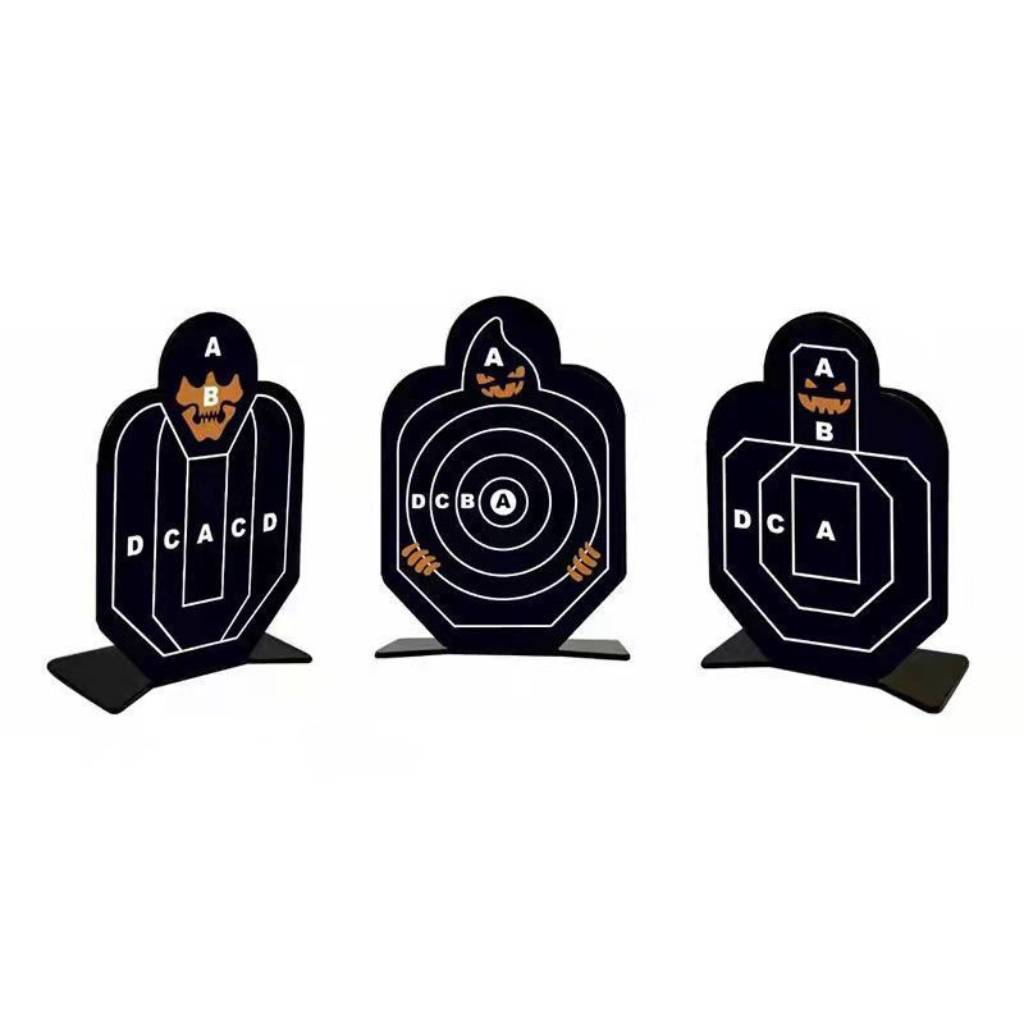 Children's toy gun soft shotgun accessories, stainless steel, small steel person target metal target shooting practice target
