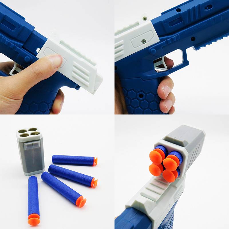 Little pistol simulation Groke children's shooting toy gecko soft shotgun