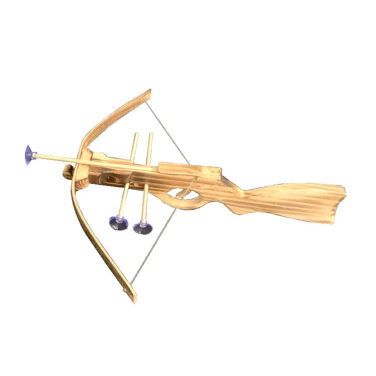 Crossbow toys safe children's wooden bow and arrow shooting set suction cup crossbow, antique bamboo and wood outdoor ejection motion