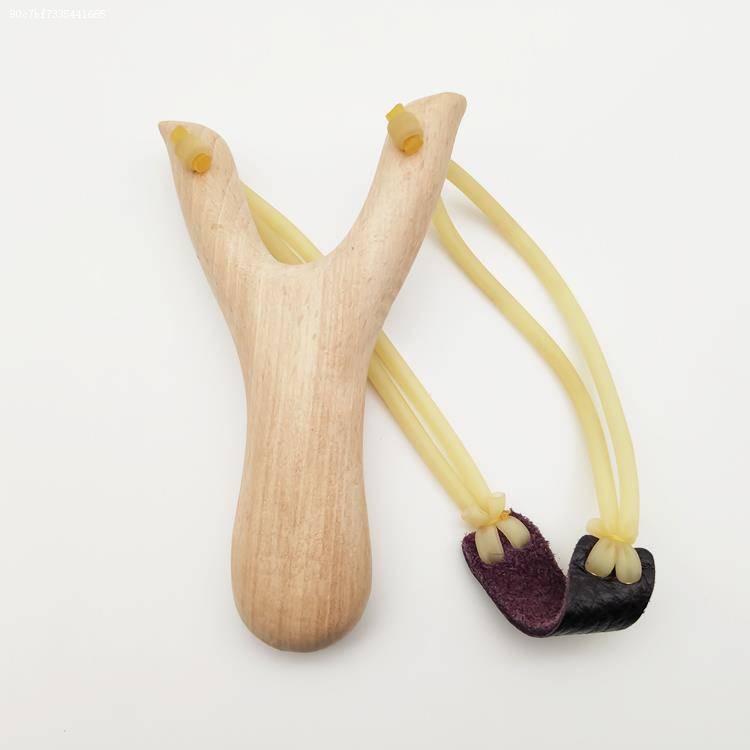 Children's slingshot safety mud pills color Ultraman solid wood bombs traditional pure handmade outdoor bullet precision shooting