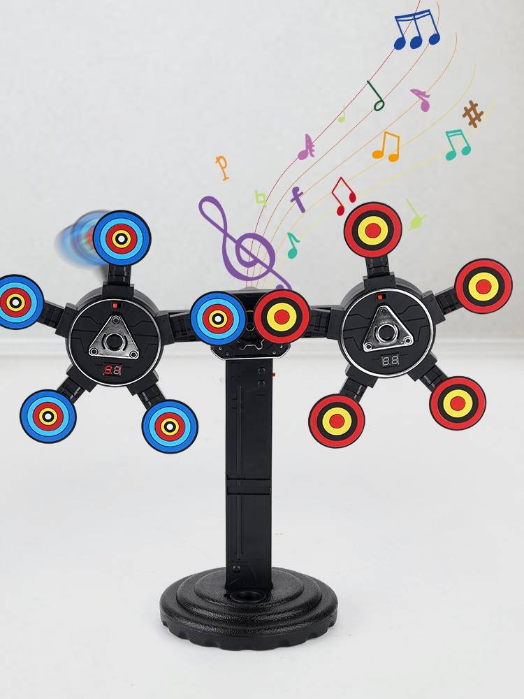 Rotating scoring target competition shooting target automatic rebound mobile network frame electronic scoring toy outdoor game