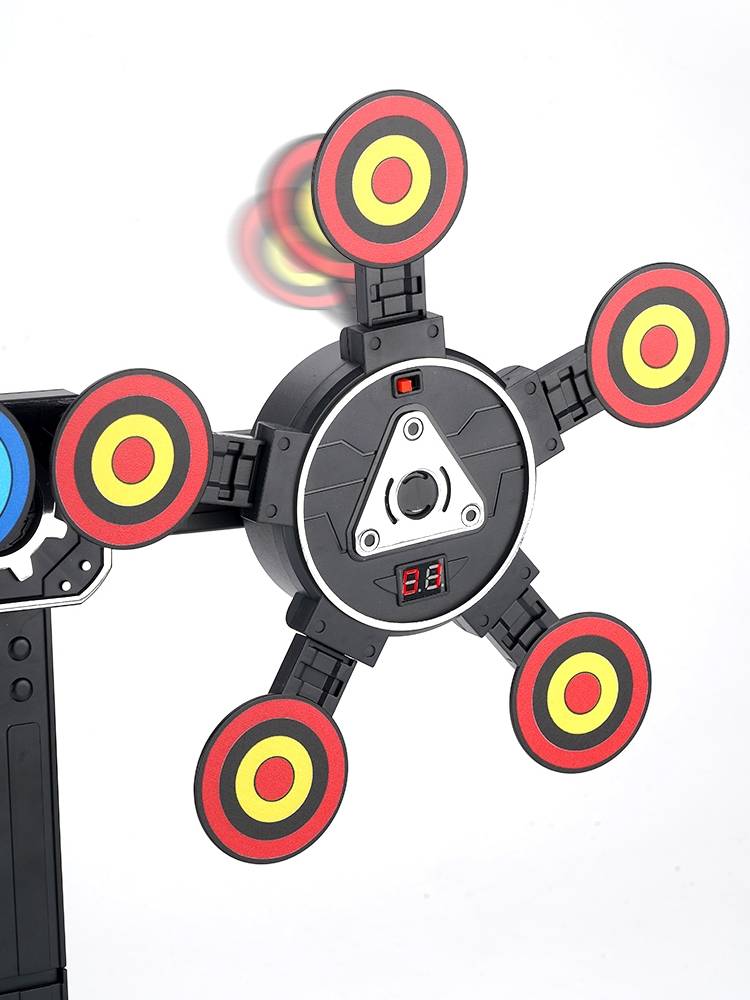 Rotating scoring target competition shooting target automatic rebound mobile network frame electronic scoring toy outdoor game