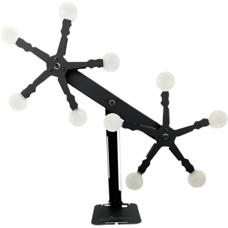 Metal-rotored soft-ball gun toy target. Magnetic adsorption