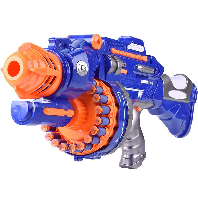 Children's large electric continuous soft shotgun boys shooting target simulation Gatling suction cup soft bomb toy gun