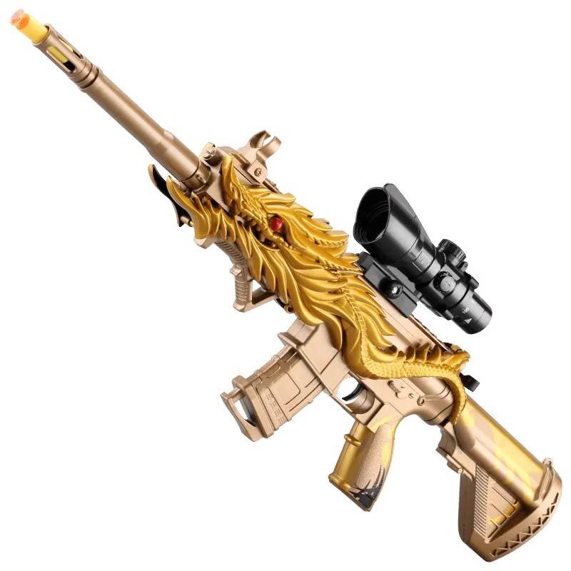 Five -claw Golden Dragon M416 soft shotgun M4 assault stealing chicken to eat chicken to live a full set of boys and children toy guns