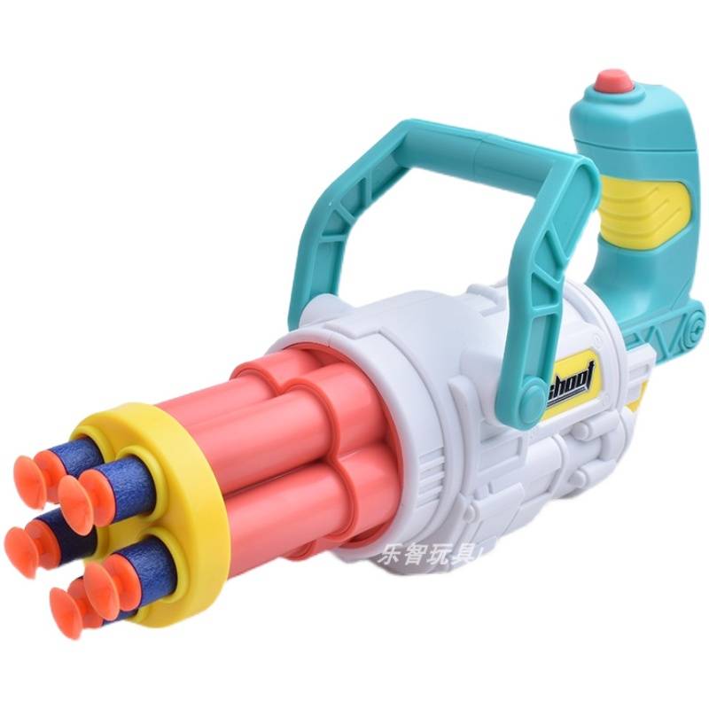 Douyin Internet Red Children Gatling Soft Shopping Gun Machine Gun Hand Manual Fair Fighting Game Boy Su sucking toy gun