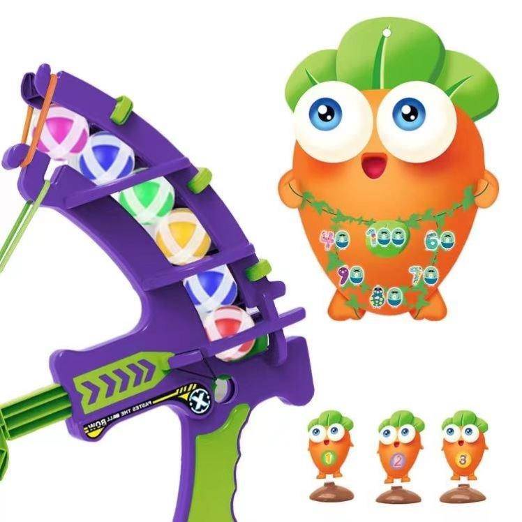 radish bow and arrow toy children sticky ball and crossbow toy