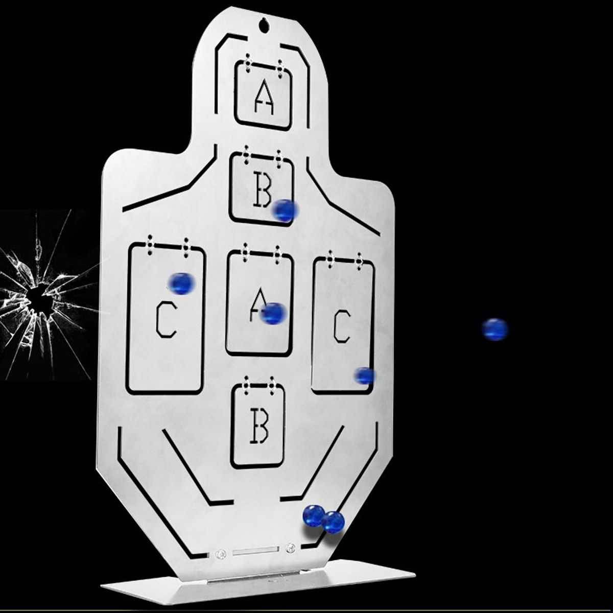NEW CROSS-BORDER, SIX-POINT IPCS SOFT-BALL PRACTICE TARGET