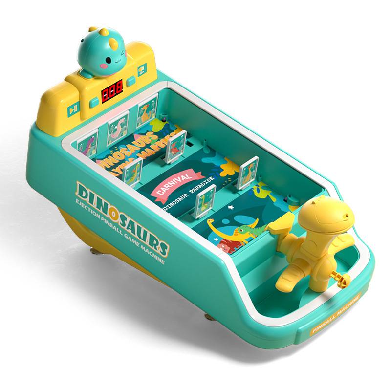 Children's dinosaur marble machine Furniture beads mobile shooting target desktop shooting large game machine toys
