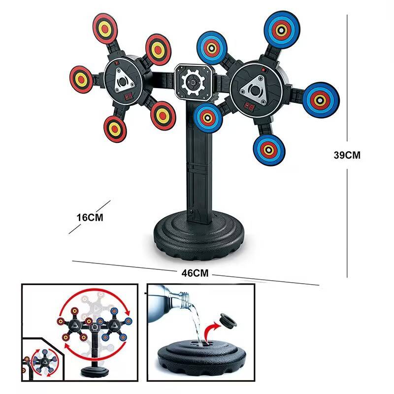 A soft-bomber electric-marked-target-fired automatic-turn-off mobile web-box electronic score-out game for toys