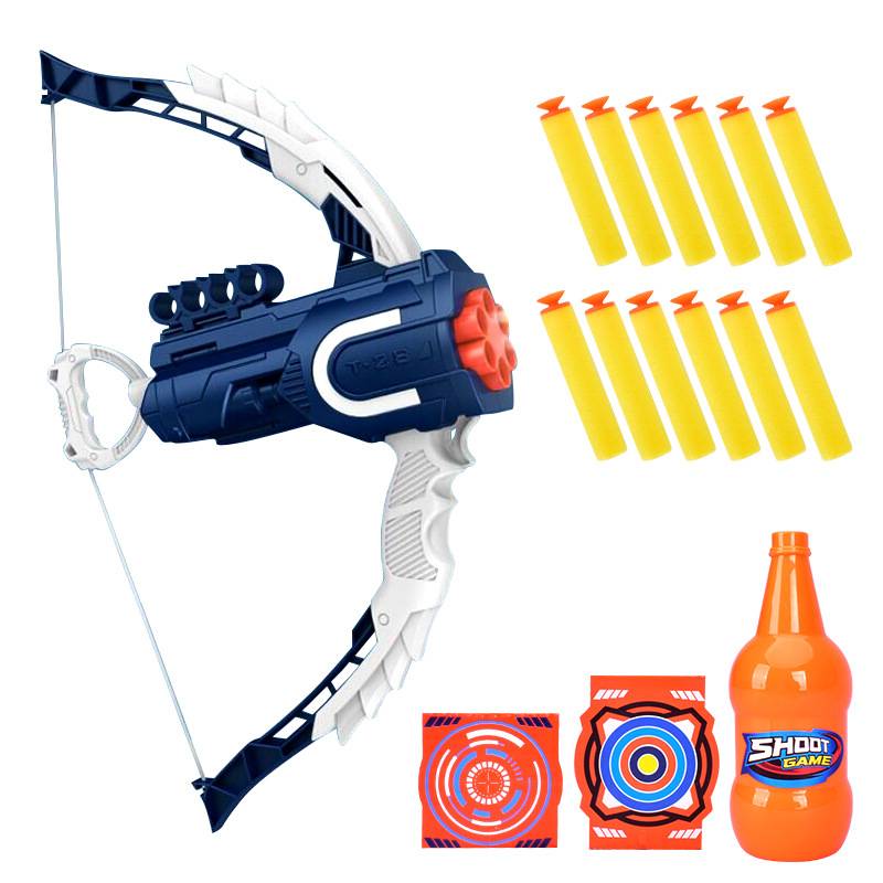 Cool manual rely on EVA soft shotgun, suction cup, soft soby arrow target set Children battle shooting toys