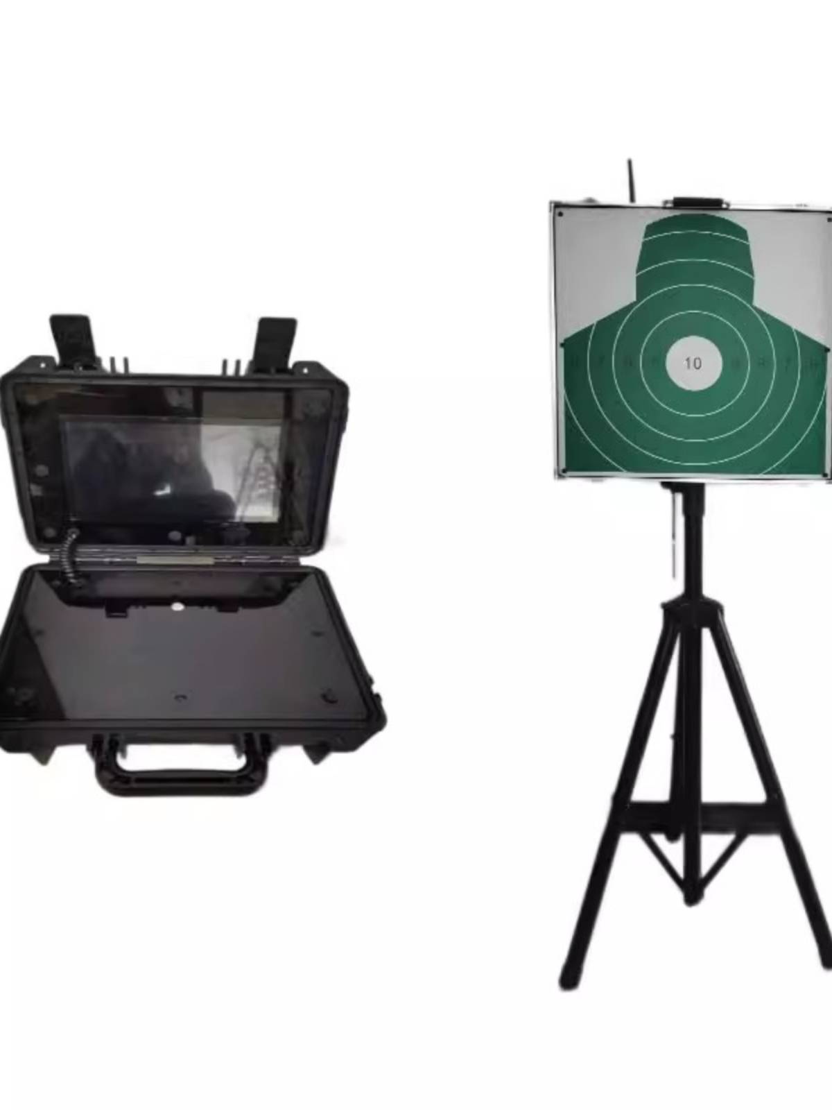 Specific star simulation laser target set wireless electronic scoring report ring target shooting training system gun
