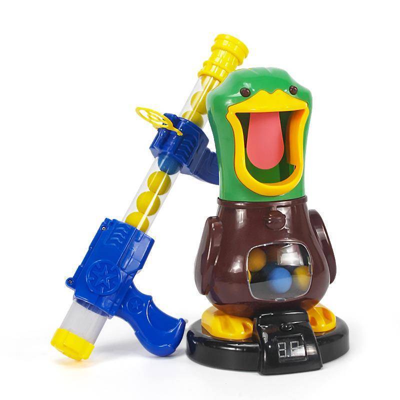 Children hitting my duck shooting toy gun gun Douyin 5 Boy girls 3 Bullet air power soft shotguns 4 parent -child 6 years old
