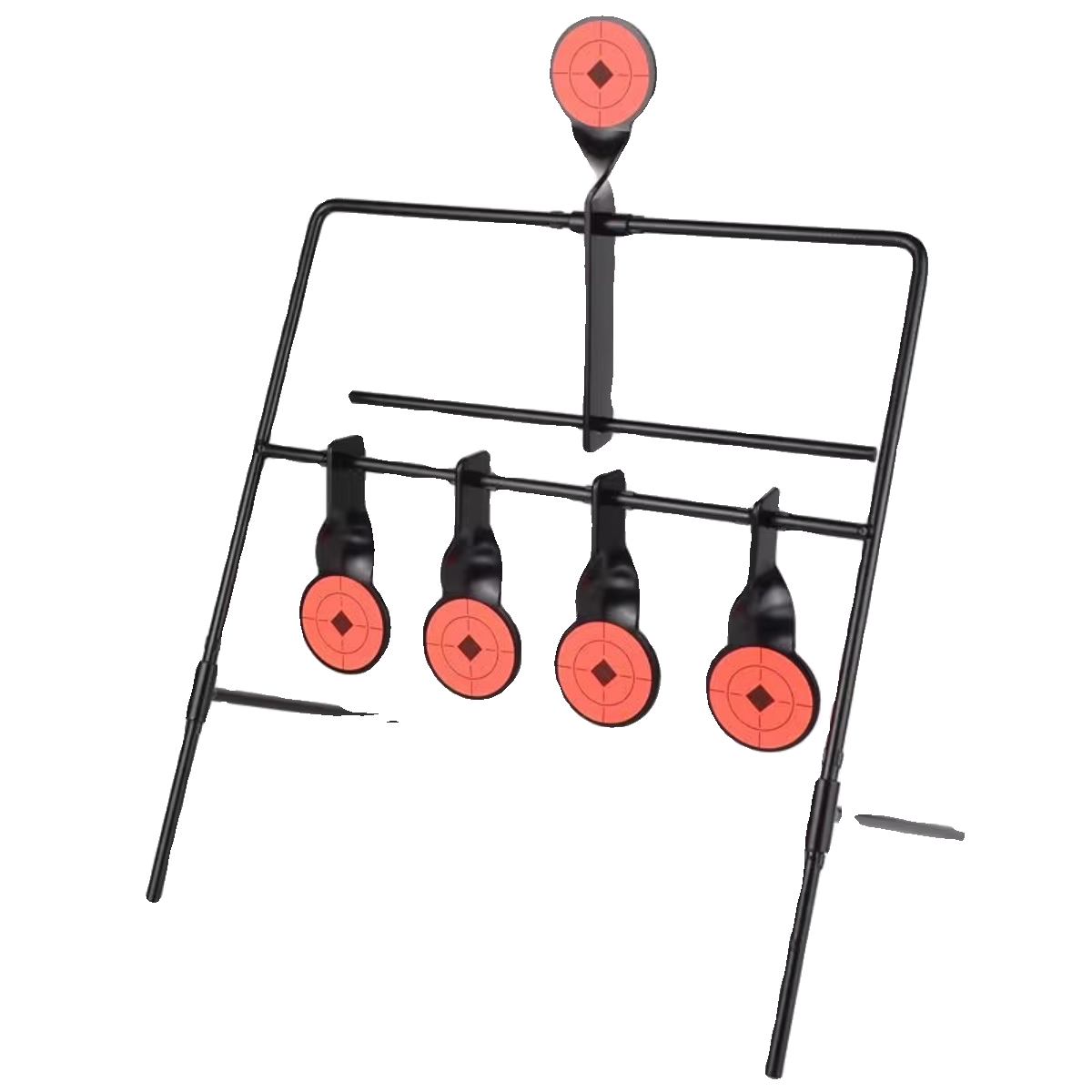 Metallic repositioning target water bullet mudballs training target windbell target metal slingshot target tactical automatic repositioning target