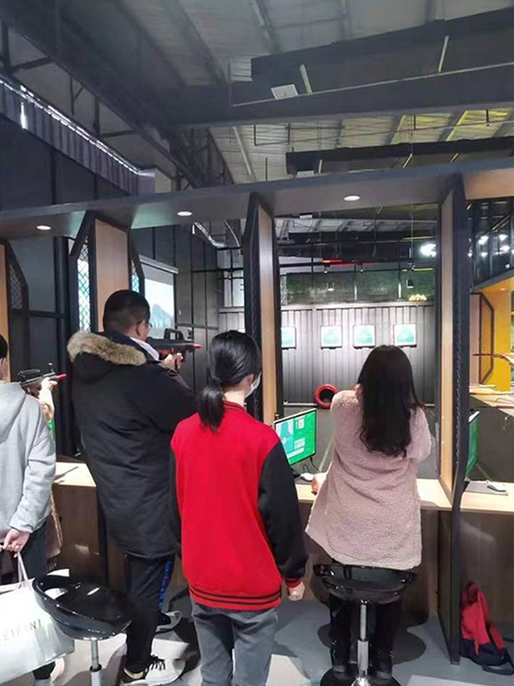 Indoor laser infrared shooting digital shooting sports sports project shot experience hall multiplayer competition training device report target