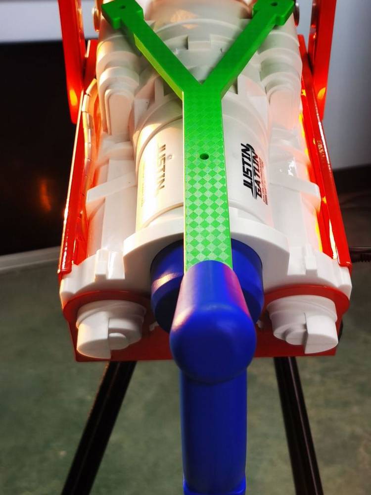 AR game gun street booth shooting game project AR shooting toy simulation model with one -handed plus white blue blue