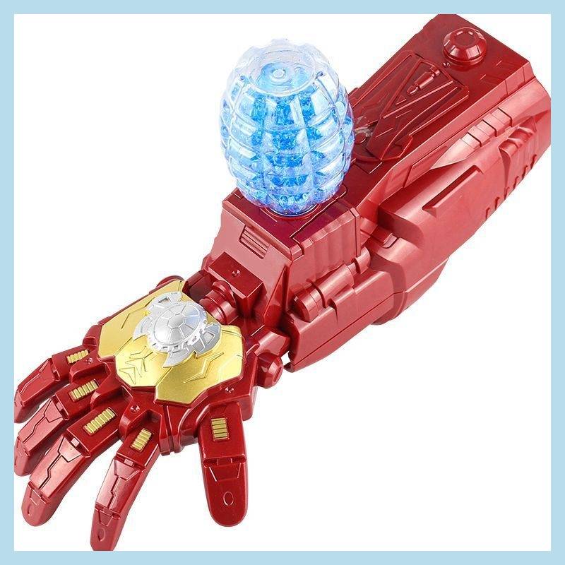 Iron Man electric re-launcher toy-toy child boy gloves with arms to shoot waterballs 6-8 years old