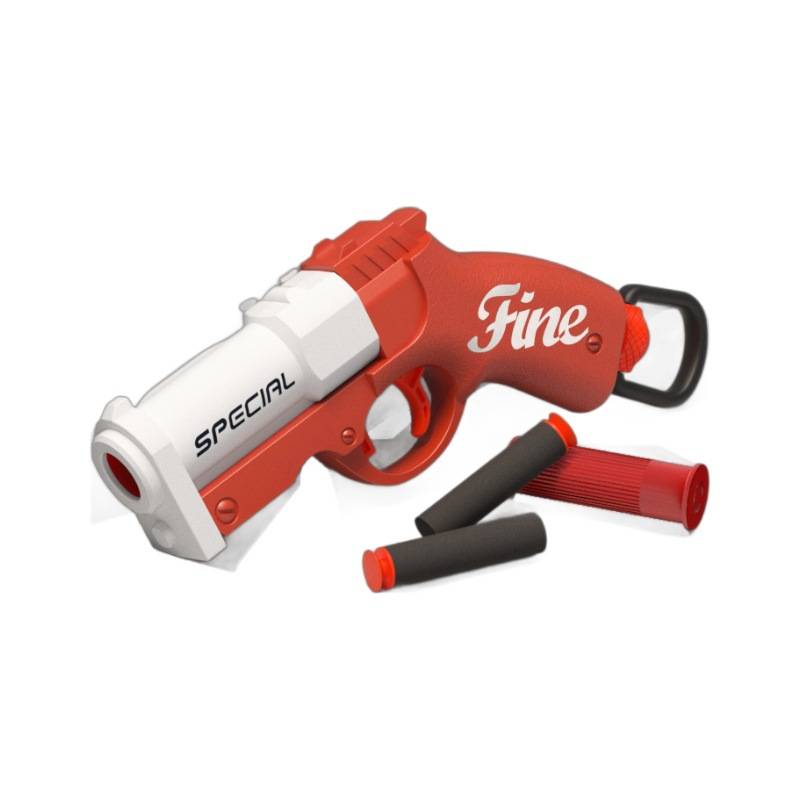 Goblin hand gun short pipe throwing EVA soft shotgun manual reload shooting training toy gun science and education model
