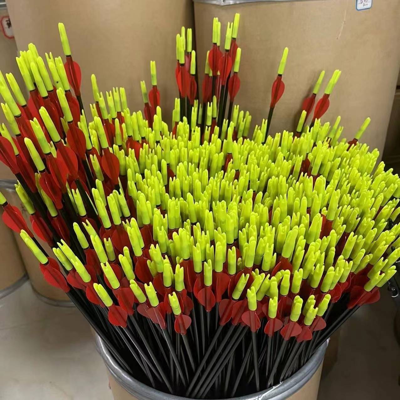 Bow, arrow arrow, glass fiber arrow mixed carbon real carbon real feather arrow shooting composite anti -curved arrow arrow rod target head