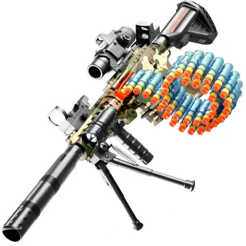 2024 New net red explosion toy gun high -end black technology charge special forces high -end soft bombs firing gun