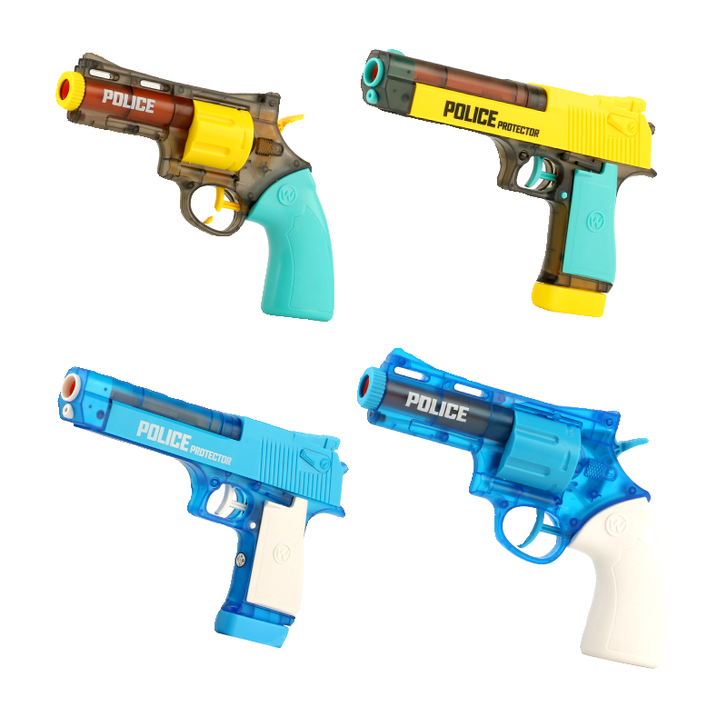 Children's toys soft shotgun desert eagle left wheel can launch shooting suction cup sponge bombs pistol toy boys