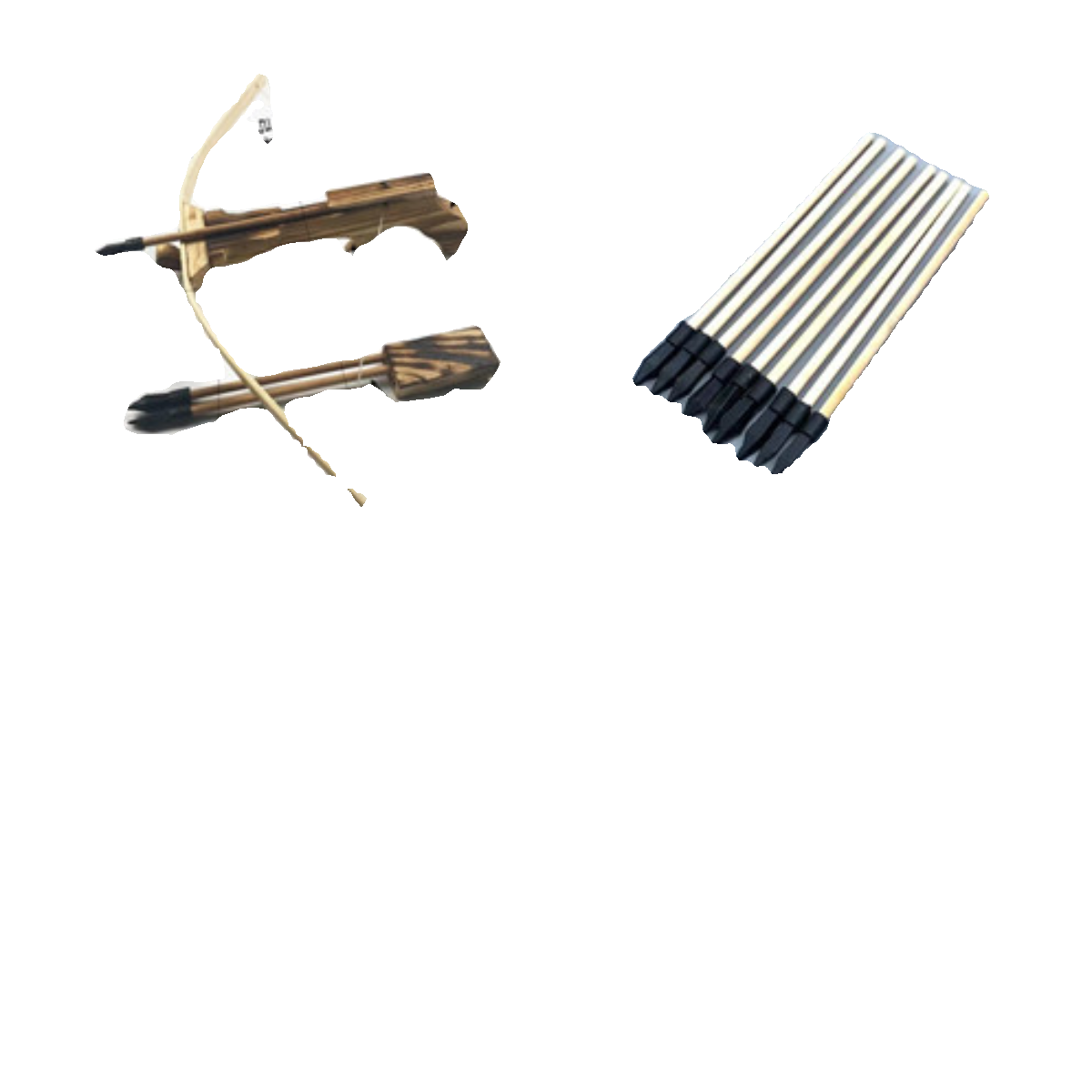Children's wooden toy shooting sports competitive resin dance props bamboo wood cross -arrow solid wood model wooden bow and arrow