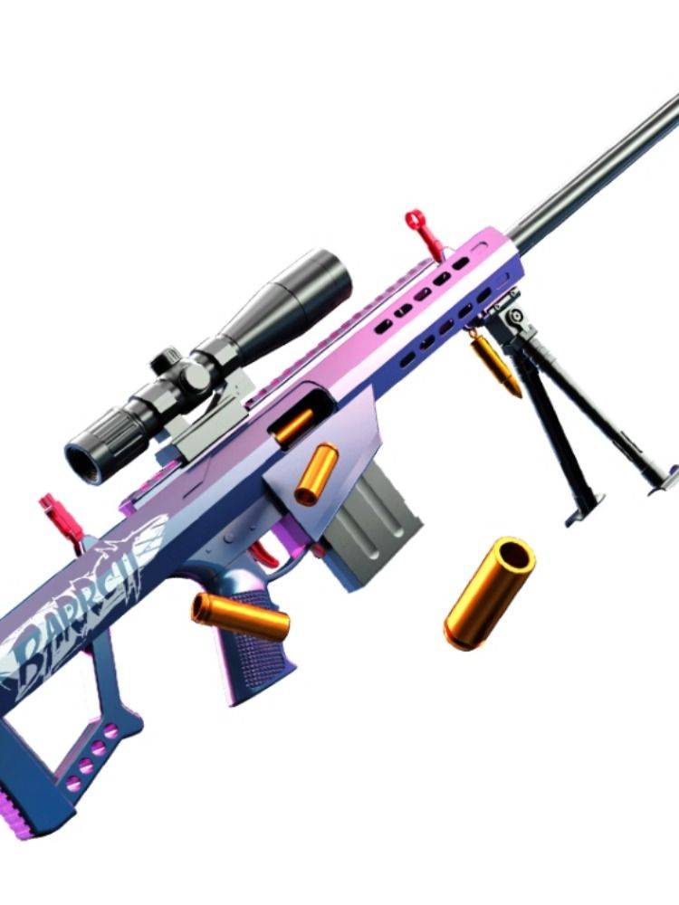 Barrett's shell soft shotgun 98K sniper rifle AWM boys and children's toy gun model step grab shooting bullets