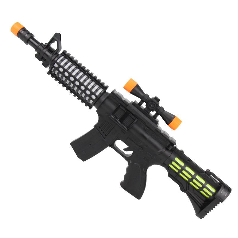 Children's Toy Gun Boys Sound and Optical Music Simulation Electric submachine gun model 4 Sound mechanism Boys 2 -year -old baby