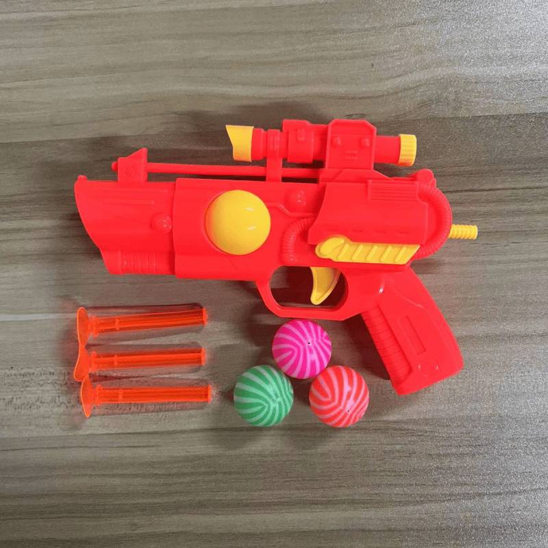 Hot -selling explosive elastic table tennis shot gun Children's fun toy boy ejection shot shotgun shot shot outdoor outdoor