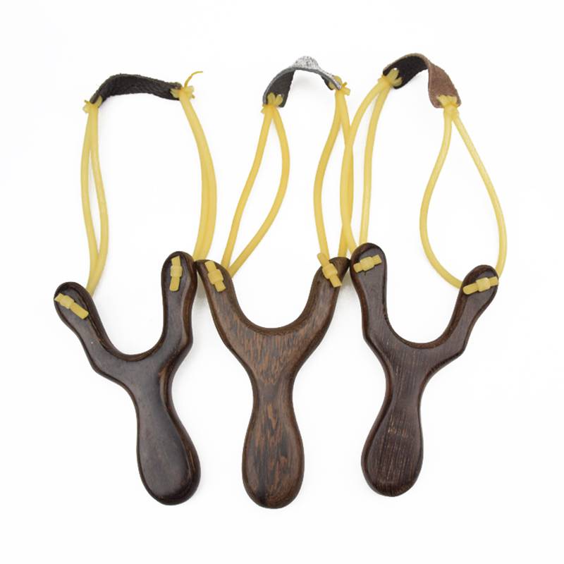 New products of traditional soby round rubber band solid wood, Z children elastic wooden fork rack shooting toys